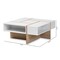 Baxton Studio Rasa Two-Tone White and Oak Finished Wood Coffee Table 159-10211 - alternate 3